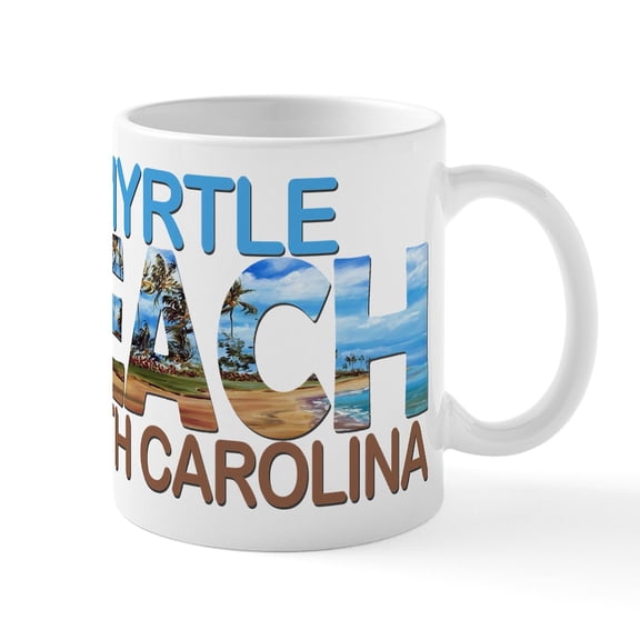 CafePress - Summer Myrtle Beach South Carolina Mugs - 11 oz Ceramic Mug - Novelty Coffee Tea Cup