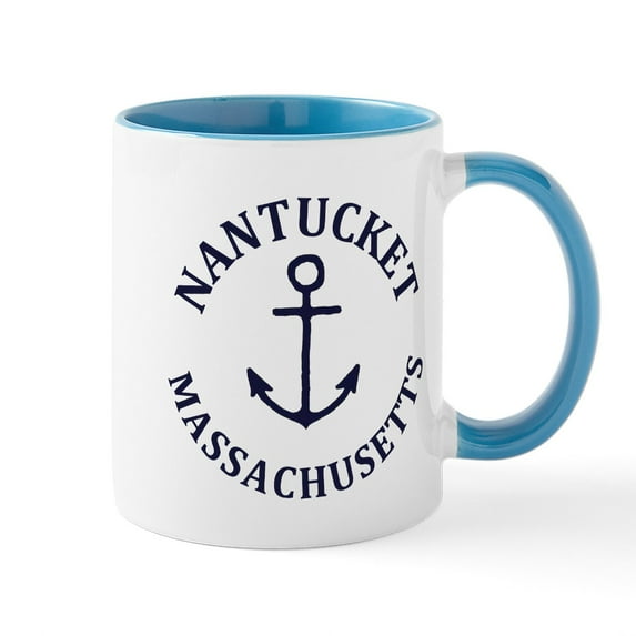 CafePress - Summer Nantucket Massachusetts Mugs - 11 oz Ceramic Mug - Novelty Coffee Tea Cup