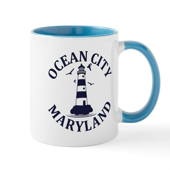 CafePress - Summer Ocean City Maryland Mugs - 11 oz Ceramic Mug - Novelty Coffee Tea Cup