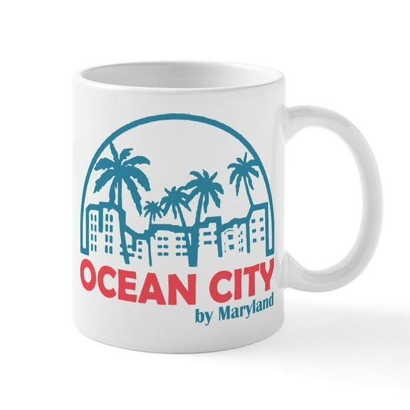CafePress - Summer Ocean City Maryland Mugs - 11 oz Ceramic Mug - Novelty Coffee Tea Cup