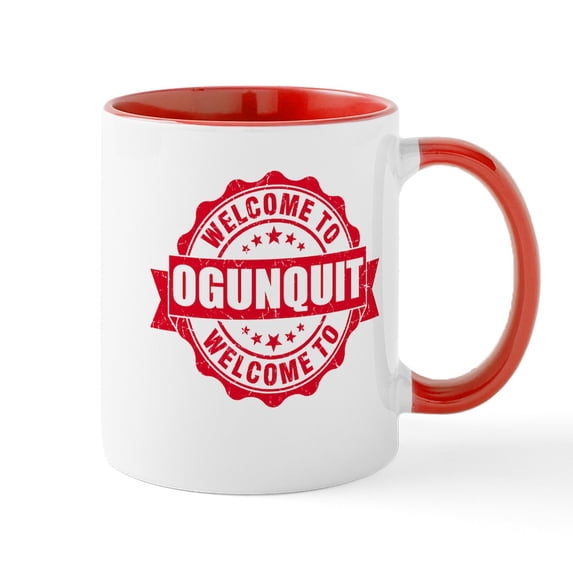 CafePress - Summer Ogunquit Maine Mugs - 11 oz Ceramic Mug - Novelty Coffee Tea Cup