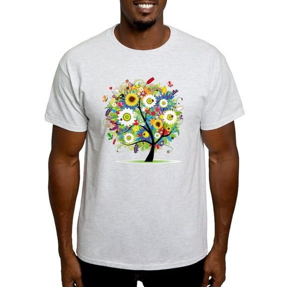 CafePress - Summer Tree Light T Shirt - Men's Classic Graphic T-Shirt