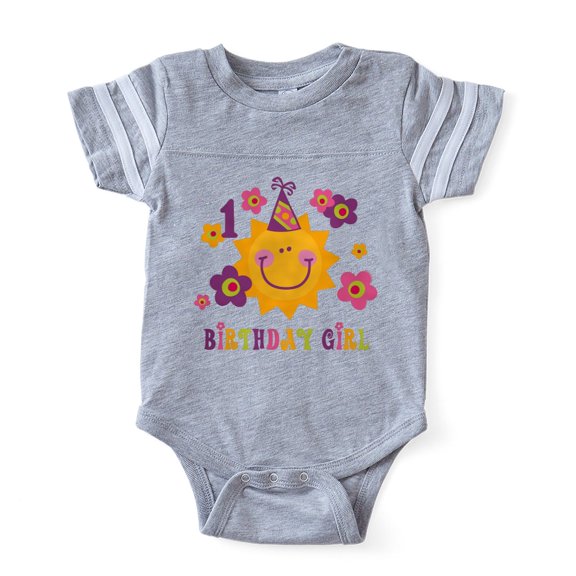 CafePress - Sun 1St Birthday - Cute Infant Baby Football Bodysuit
