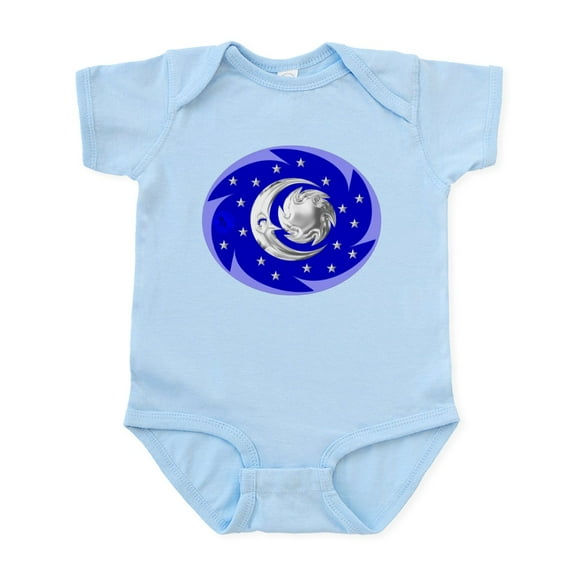 CafePress - Sun, Moon & Stars Infant Bodysuit - Baby Light Bodysuit, Size Newborn - 24 Months