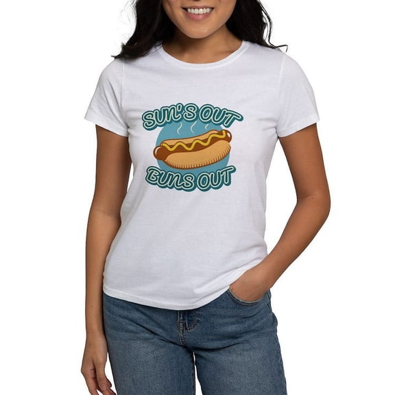 CafePress - Sun's Out Buns Out Women's T Shirt - Women's Classic T-Shirt