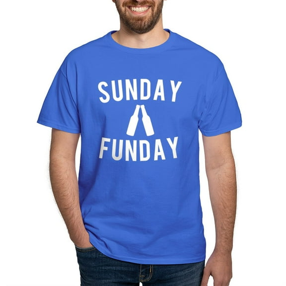 CafePress - Sunday Funday Dark T Shirt - Men's Classic Graphic Cotton T-Shirt