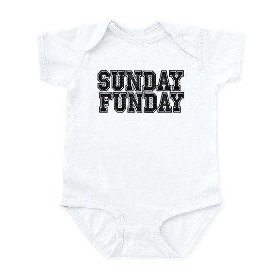 CafePress - Sunday Funday Infant Bodysuit - Baby Light Bodysuit, Size Newborn - 24 Months