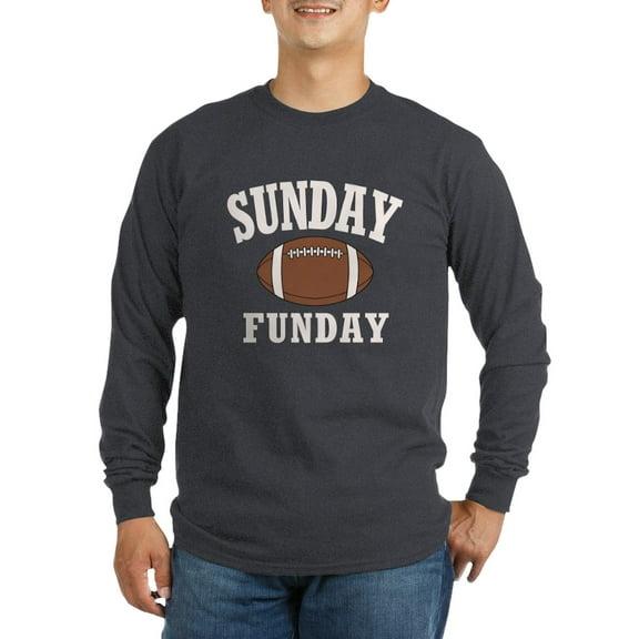 CafePress - Sunday Funday Long Sleeve T Shirt - Long Sleeve Dark T-Shirt