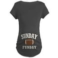 thumbnail image 1 of CafePress - Sunday Funday Maternity T Shirt - Maternity Dark T-Shirt, 1 of 3