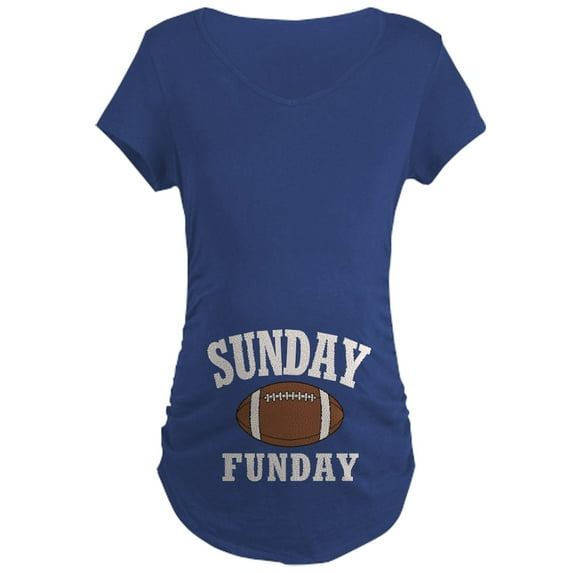 CafePress - Sunday Funday Maternity T Shirt - Maternity Dark T-Shirt