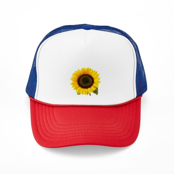 CafePress - Sunflower - Adjustable Unisex Printed Trucker Hat with Mesh Back
