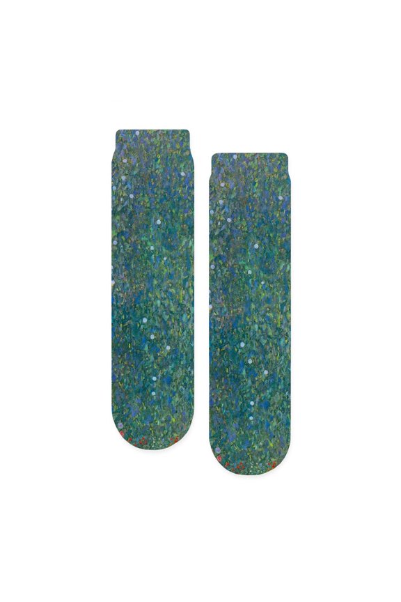 - Sunflower By Gustav Klimt - Unisex Novelty Printed Crew Adult Socks