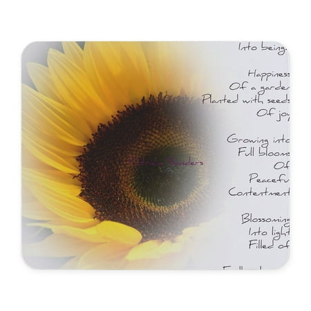 CafePress - Sunflower Dream Poem Mousepad - Non-slip Rubber Mousepad, Gaming Mouse Pad
