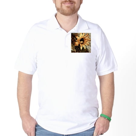 CafePress - Sunflower Golf Shirt - Golf Shirt, Pique Knit Golf Polo