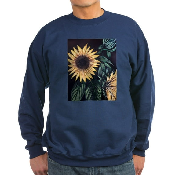 CafePress - Sunflower Life Sweatshirt - Classic Crew Neck Sweatshirt