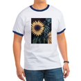 thumbnail image 1 of CafePress - Sunflower Life T Shirt - 100% Cotton Ringed T-Shirt, 1 of 4