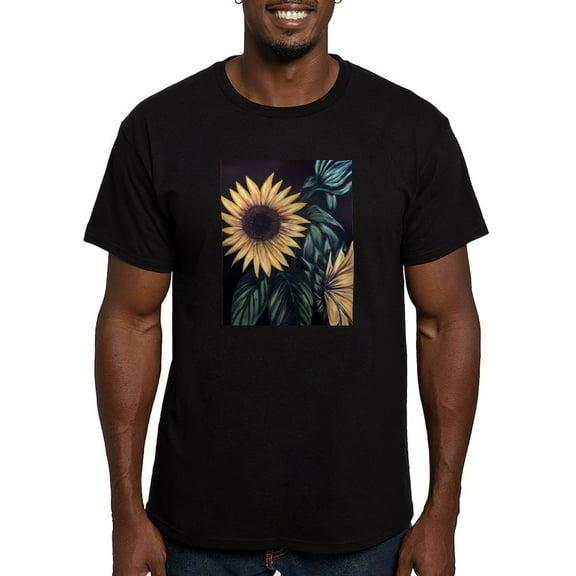 CafePress - Sunflower Life T Shirt - Men's Fitted T-Shirt