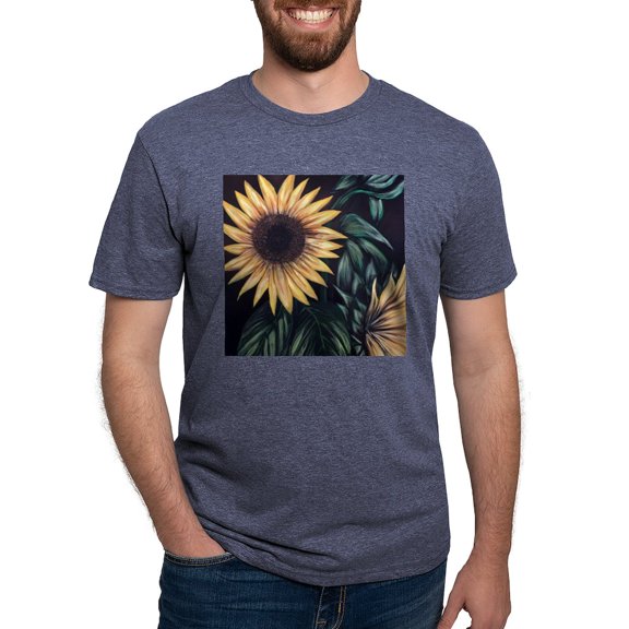 CafePress - Sunflower Life T Shirt - Mens Tri-blend T-Shirt