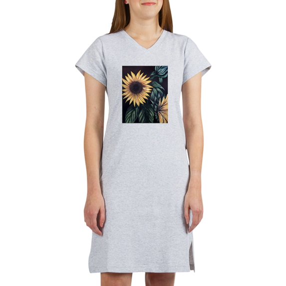 CafePress - Sunflower Life T Shirt - Women's Nightshirt