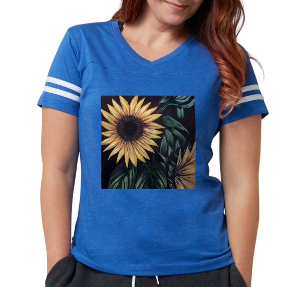 CafePress - Sunflower Life T Shirt - Womens Football Shirt