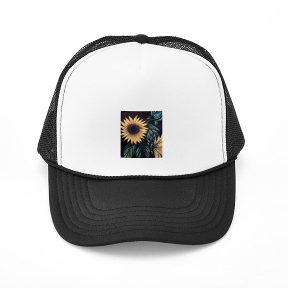 CafePress - Sunflower Life - Adjustable Unisex Printed Trucker Hat with Mesh Back