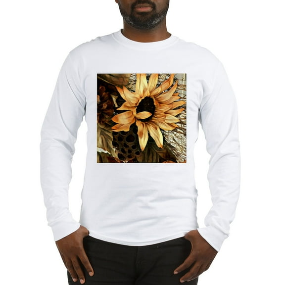 CafePress - Sunflower Long Sleeve T Shirt - Unisex Cotton Long Sleeve T-Shirt