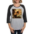 thumbnail image 1 of CafePress - Sunflower Long Sleeve T Shirt - Womens Baseball Tee, 1 of 4