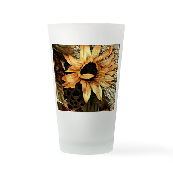 CafePress - Sunflower - Pint Glass, Drinking Glass, 16 oz. CafePress