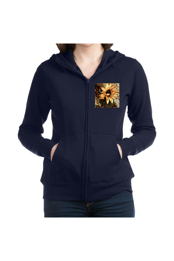 - Sunflower Sweatshirt - Women's Zip Hoodie