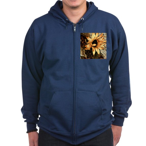CafePress - Sunflower Sweatshirt - Zip Hoodie, Classic Hooded Sweatshirt with Metal Zipper