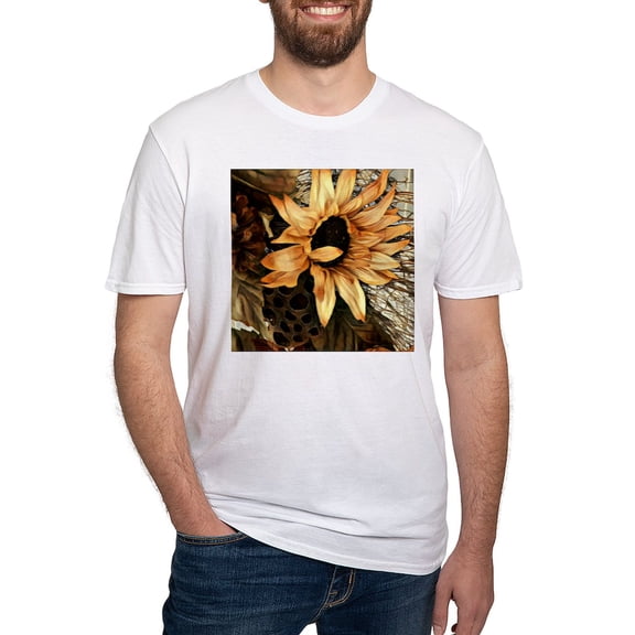CafePress - Sunflower T Shirt - Fitted T-Shirt, Vintage Fit Soft Cotton Tee