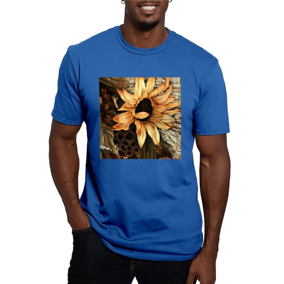 CafePress - Sunflower T Shirt - Men's Fitted T-Shirt