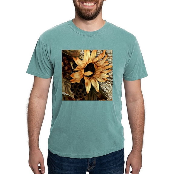 CafePress - Sunflower T Shirt - Mens Comfort Colors Shirt