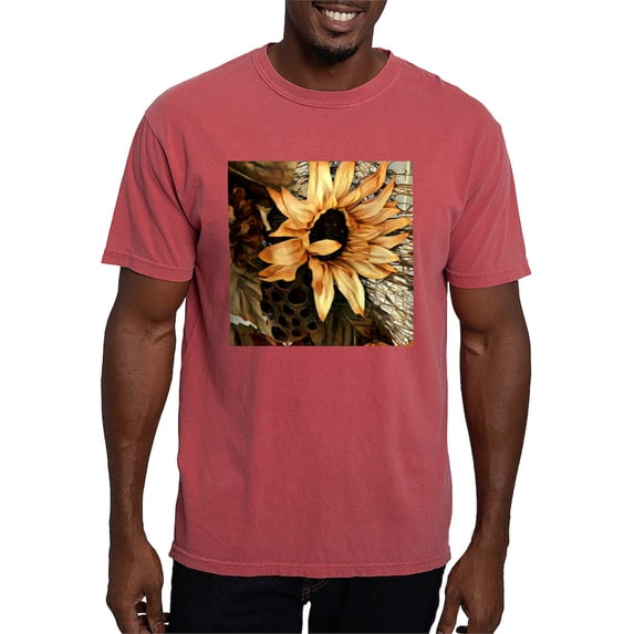 CafePress - Sunflower T Shirt - Mens Comfort Colors Shirt