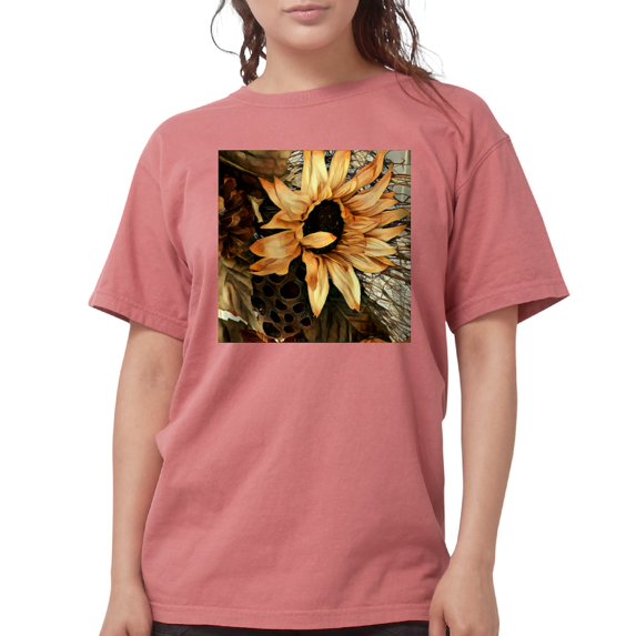 CafePress - Sunflower T Shirt - Womens Comfort Colors® Shirt