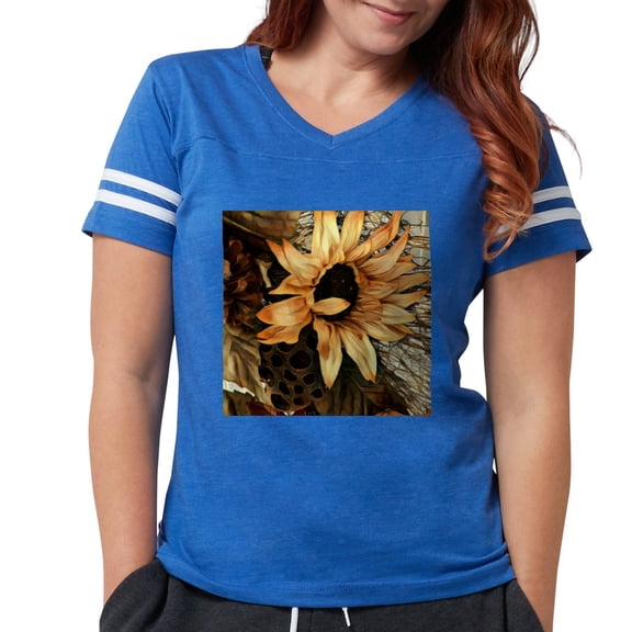 CafePress - Sunflower T Shirt - Womens Football Shirt