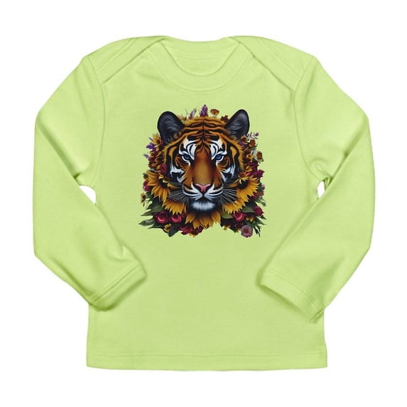 CafePress - Sunflower Tiger Long Sleeve T Shirt - Long Sleeve Infant T-Shirt