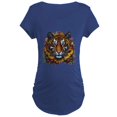 thumbnail image 1 of CafePress - Sunflower Tiger Maternity T Shirt - Maternity Dark T-Shirt, 1 of 3