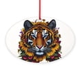 thumbnail image 1 of CafePress - Sunflower Tiger - Oval Wood Ornament, 5.25"W x 3.5"H, 1 of 3