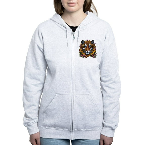 CafePress - Sunflower Tiger Sweatshirt - Women's Zip Hoodie