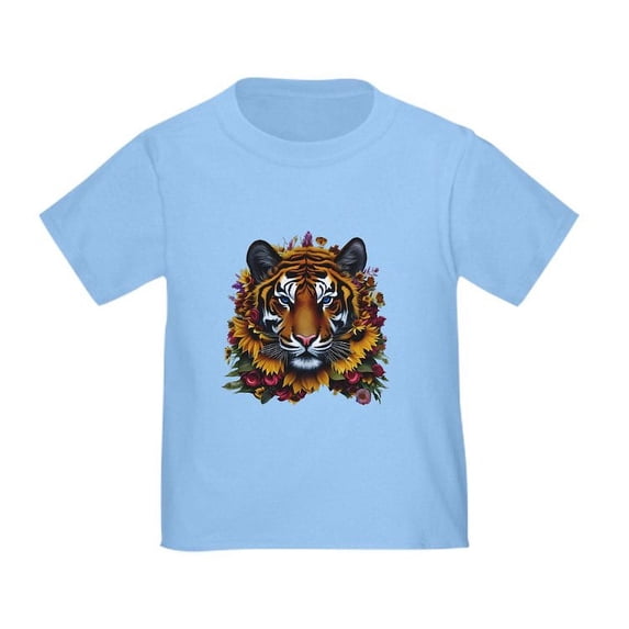 CafePress - Sunflower Tiger T Shirt - Cute Toddler T-Shirt, 100% Cotton