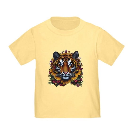 CafePress - Sunflower Tiger T Shirt - Cute Toddler T-Shirt, 100% Cotton