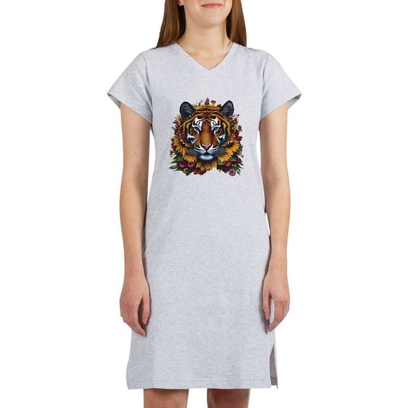 CafePress - Sunflower Tiger T Shirt - Women's Nightshirt
