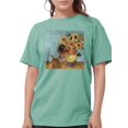 thumbnail image 1 of CafePress - Sunflowers & Kitten Ash Grey T Shirt - Womens Comfort Colors® Shirt, 1 of 1
