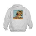 thumbnail image 1 of CafePress - Sunflowers & Kitten - Kids Hooded Sweatshirt, Classic Hoodie, 1 of 4