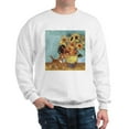 thumbnail image 1 of CafePress - Sunflowers & Kitten Sweatshirt - Crew Neck Sweatshirt, 1 of 4