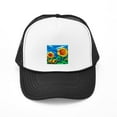thumbnail image 1 of CafePress - Sunflowers Painting - Adjustable Unisex Printed Trucker Hat with Mesh Back, 1 of 8
