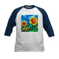 thumbnail image 1 of CafePress - Sunflowers Painting Baseball Jersey - Kids Cotton Baseball Jersey, 3/4 Sleeve Shirt, 1 of 4