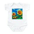 thumbnail image 1 of CafePress - Sunflowers Painting Body Suit - Baby Light Bodysuit, Size Newborn - 24 Months, 1 of 4