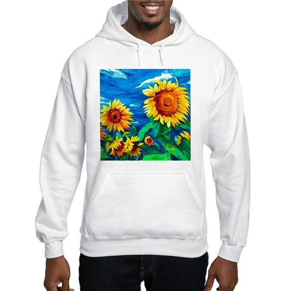 CafePress - Sunflowers Painting Hoodie - Pullover Hoodie, Hooded Sweatshirt